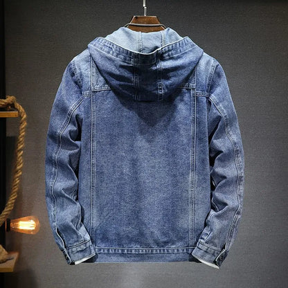 Evan™️ - Vintage Denim Jas met Capuchon