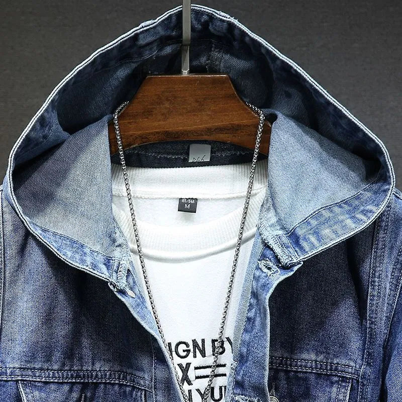 Evan™️ - Vintage Denim Jas met Capuchon