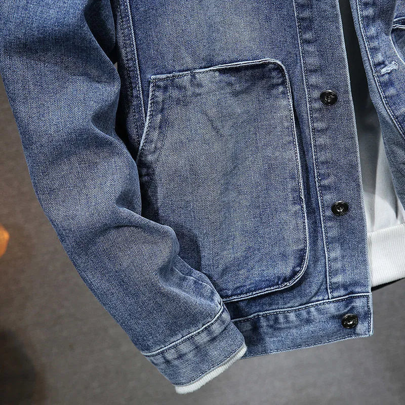 Evan™️ - Vintage Denim Jas met Capuchon