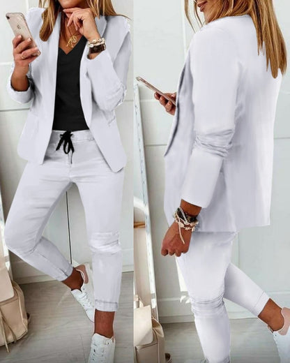 Xyla™️ - Elegante Zakelijke Outfit Set [Blazer+Broek]