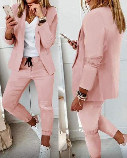 Xyla™️ - Elegante Zakelijke Outfit Set [Blazer+Broek]