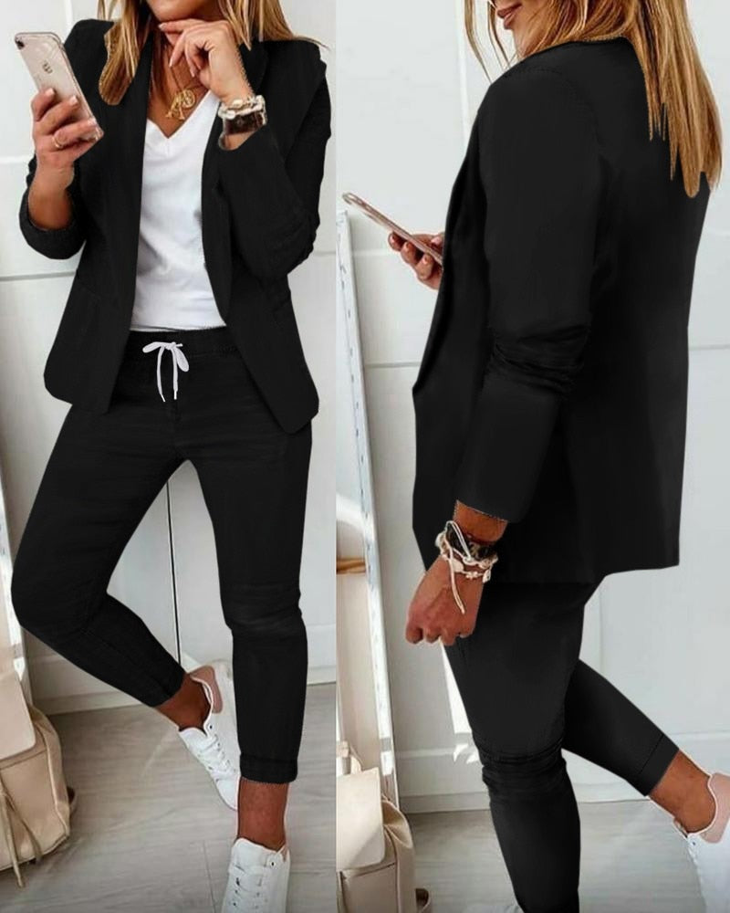 Xyla™️ - Elegante Zakelijke Outfit Set [Blazer+Broek]