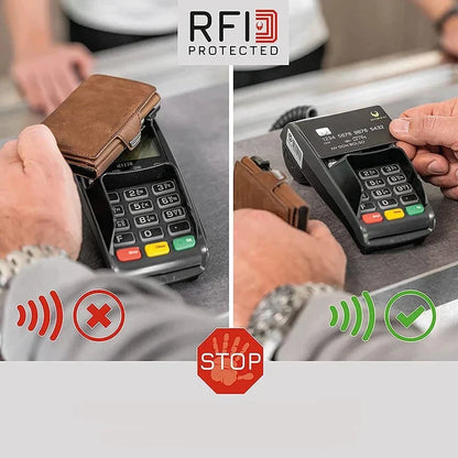 SlideWallet™️ - Leren RFID Portemonnee