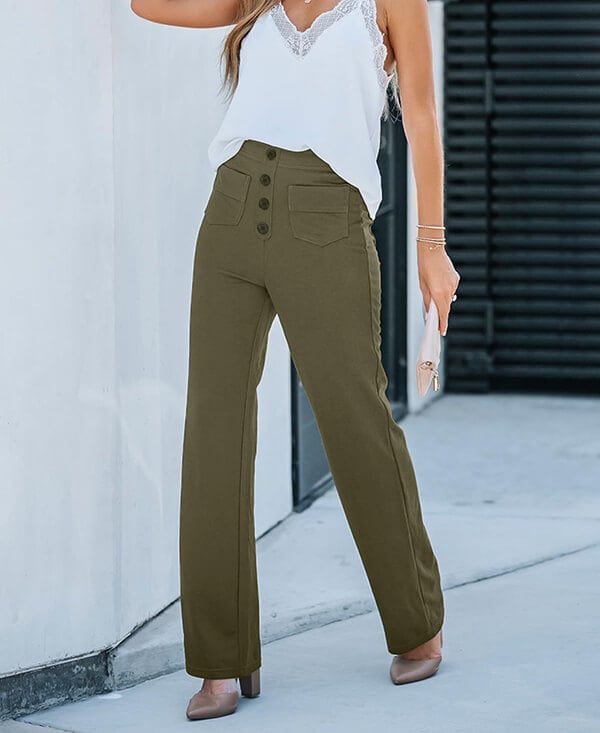 Chelsea™️ - Elastische High Waisted Casual Broek