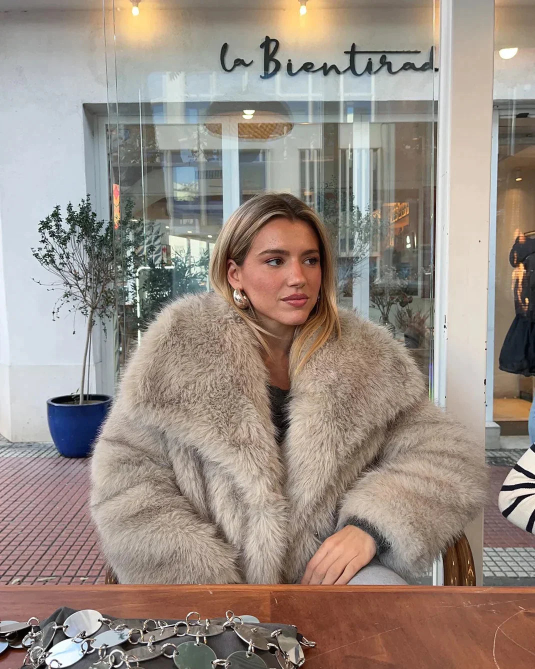 Faux Fur Coat